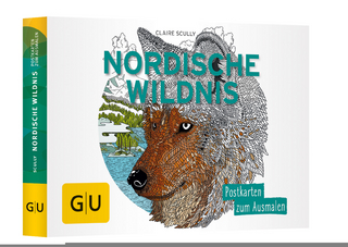Nordische Wildnis: Postkartenbuch zum Ausmalen