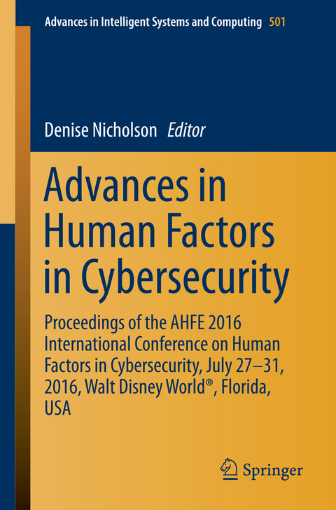 Advances in Human Factors in Cybersecurity - 