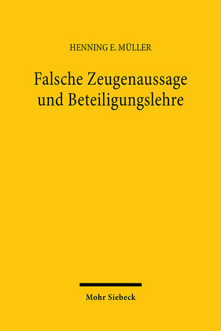 Falsche Zeugenaussage und Beteiligungslehre