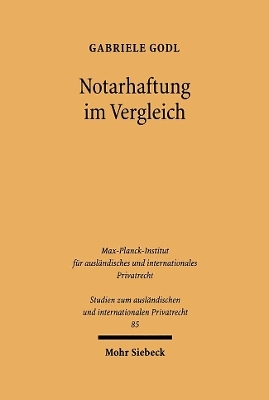 Notarhaftung im Vergleich - Gabriele Godl