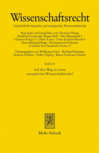 Auf dem Weg zu einem europäischen Wissenschaftsrecht?