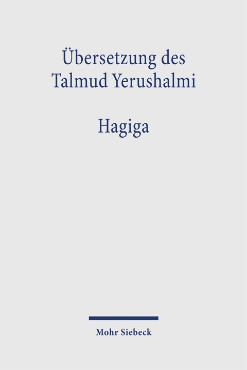 &Uuml;bersetzung des Talmud Yerushalmi - 