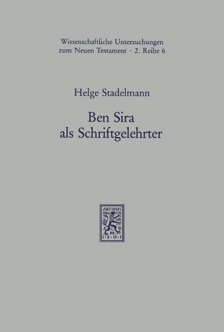 Ben Sira als Schriftgelehrter