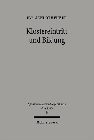 Klostereintritt und Bildung