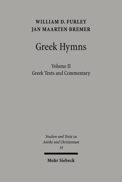Greek Hymns - Jan M. Bremer, William Furley