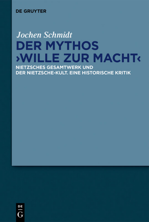 Der Mythos "Wille zur Macht" - Jochen Schmidt