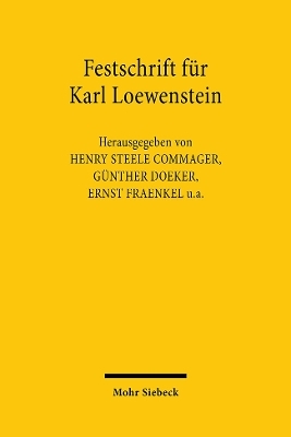 Festschrift für Karl Loewenstein - 