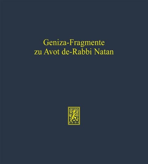Geniza-Fragmente zu Avot de-Rabbi Natan - 