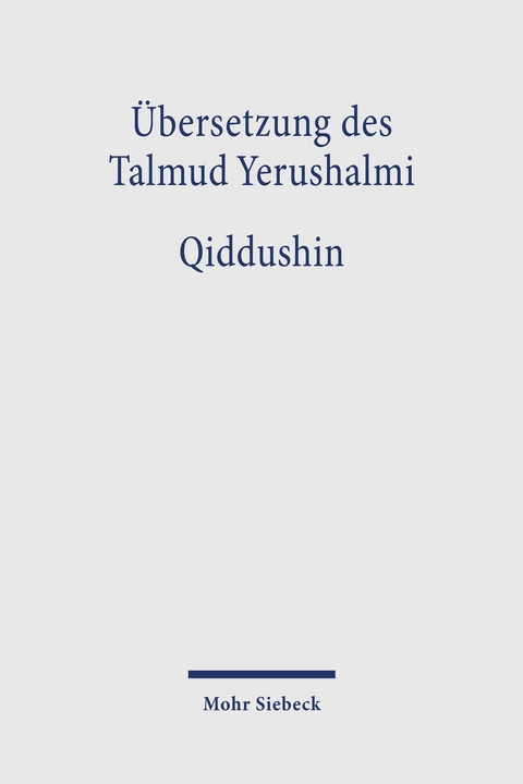 &Uuml;bersetzung des Talmud Yerushalmi - 
