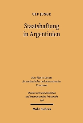Staatshaftung in Argentinien - Ulf Junge