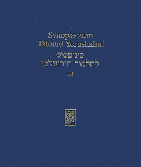 Synopse zum Talmud Yerushalmi - 
