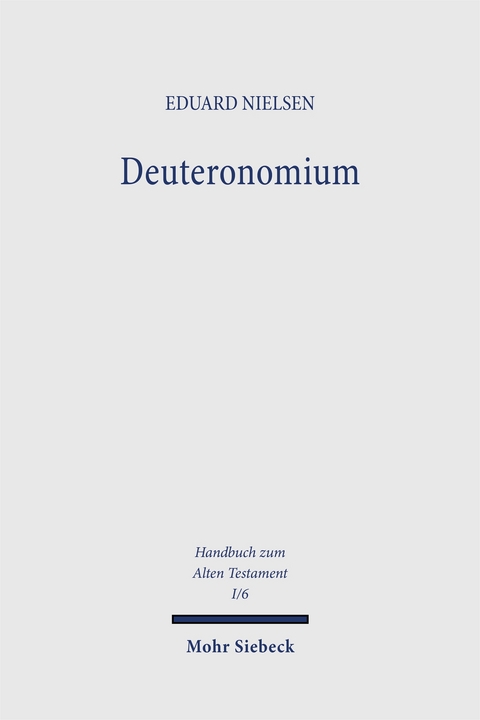 Deuteronomium - Eduard Nielsen