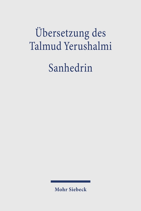 &Uuml;bersetzung des Talmud Yerushalmi - 
