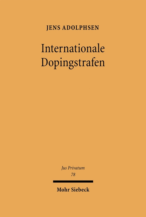 Internationale Dopingstrafen - Jens Adolphsen