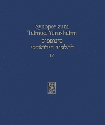 Synopse zum Talmud Yerushalmi - 