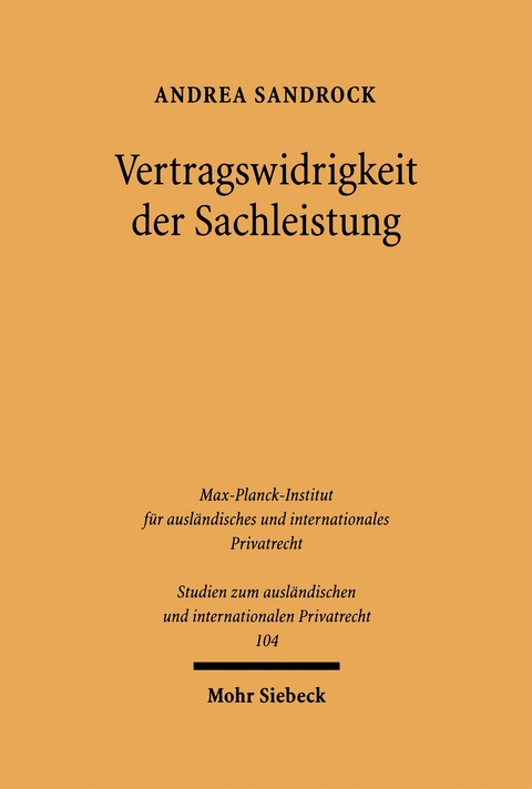 Vertragswidrigkeit der Sachleistung - Andrea Sandrock