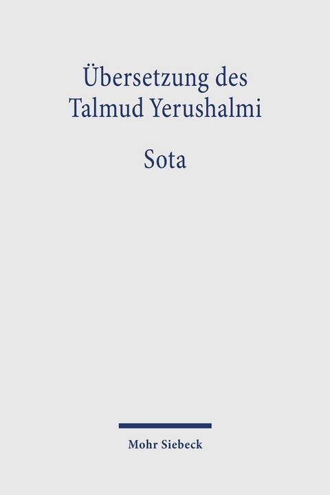 &Uuml;bersetzung des Talmud Yerushalmi - 