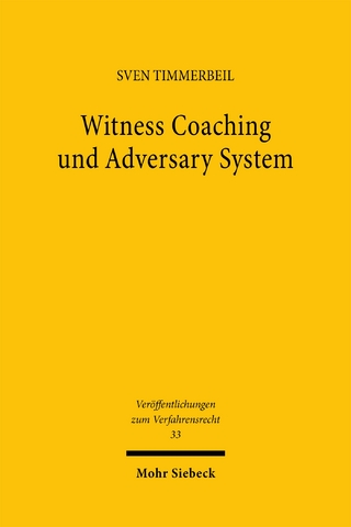 Witness Coaching und Adversary System