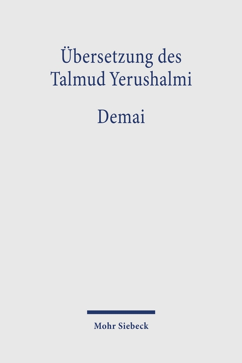 &Uuml;bersetzung des Talmud Yerushalmi - 