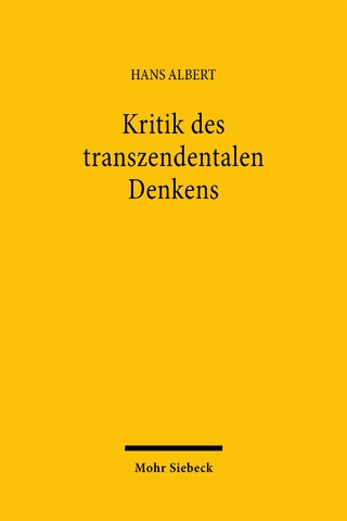 Kritik des transzendentalen Denkens