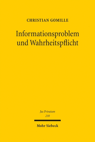 Informationsproblem und Wahrheitspflicht