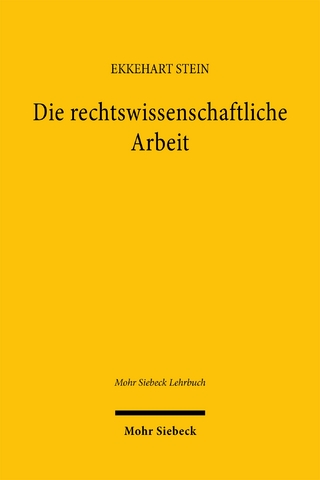 Die rechtswissenschaftliche Arbeit