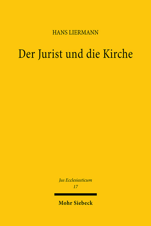Der Jurist und die Kirche - Hans Liermann