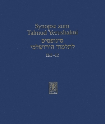 Synopse zum Talmud Yerushalmi - 