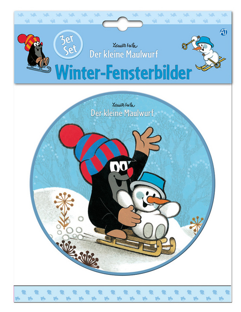 3-er-Set Fensterbilder "Der kleine Maulwurf"