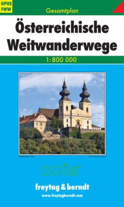 &Ouml;sterreichische Weitwanderwege, Weitwanderkarte 1:800.000