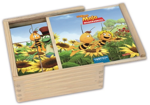 Holz-Bilderw&uuml;rfel "Die Biene Maja"