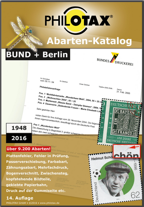 Abarten-Katalog Bund + Berlin 14.Auflage -  PHILOTAX GmbH