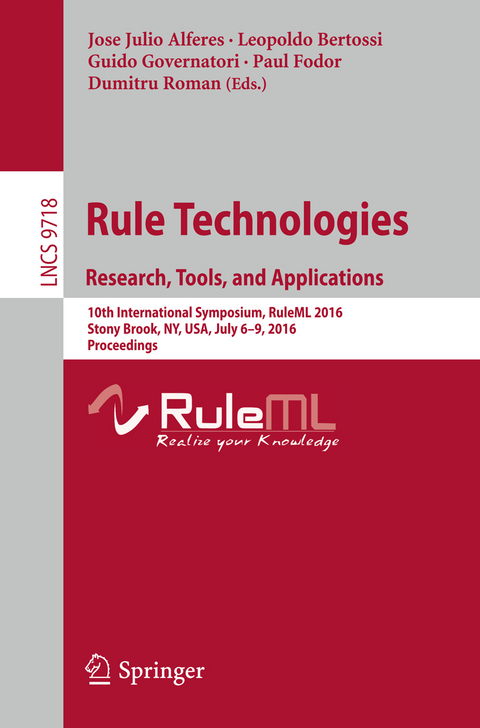Rule Technologies. Research, Tools, and Applications - 