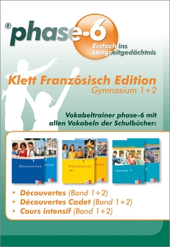 phase-6 Klett Franz&ouml;sisch Edition, Gymnasium 1+2