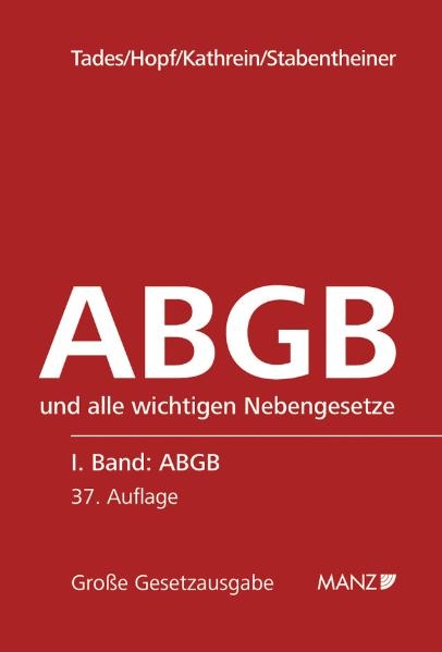 Das Allgemeine bürgerliche Gesetzbuch ABGB 2 Bände im Schuber - 