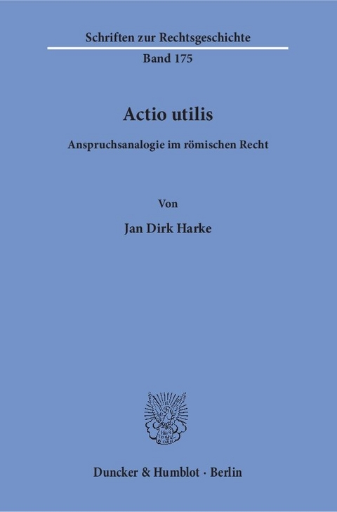 Actio utilis. - Jan Dirk Harke
