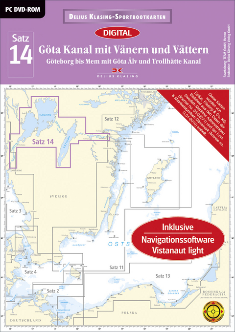 Satz 14: G&ouml;takanal mit V&auml;nern und V&auml;ttern (DVD-ROM, Ausgabe 2016)