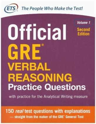 Official GRE Verbal Reasoning Practice Questions, Second Edition -  Educational Testing Service