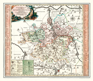 Historische Karte: Ämter Bitterfeld, Delitzsch und Zoerbig, 1758 (Plano)
