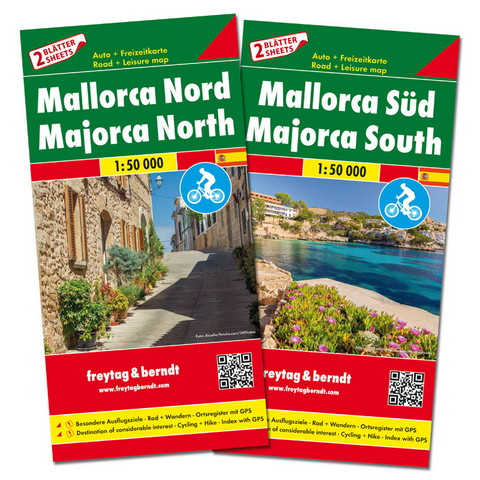 Mallorca Nord und S&uuml;d, Set, Autokarten 1:50.000 - 