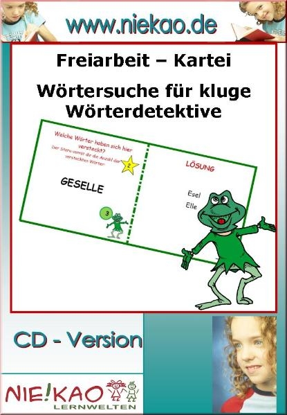 Freiarbeit - Kartei W&ouml;rtersuche f&uuml;r Sprachdetektive - Verena Weber
