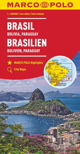 MARCO POLO Kontinentalkarte Brasilien, Bolivien, Paraguay, Uruguay 1:4 Mio.