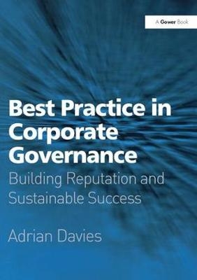 Best Practice in Corporate Governance -  Adrian Davies