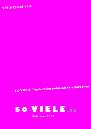 so viele Heft 3 - Christine H&auml;user, Berengar Laurer