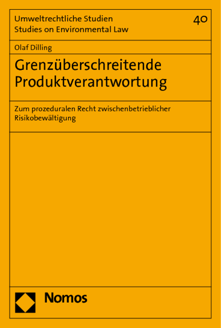 Grenz&uuml;berschreitende Produktverantwortung - Olaf Dilling