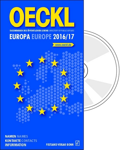 OECKL. Taschenbuch des &Ouml;ffentlichen Lebens &ndash; Europa 2016/2017 Kombi-Ausgabe Buch + CD-ROM, 21. Jahrgang - 