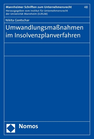 Umwandlungsmaßnahmen im Insolvenzplanverfahren