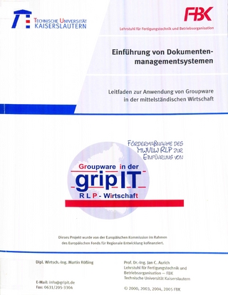 Leitfaden zur Anwendung von Groupware in der mittelständischen Wirtschaft / Einführung von Dokumenten-Managementsystemen