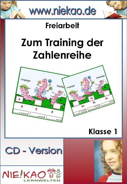 Freiarbeit - Kartei "&Uuml;bungen zur Zahlreihe" Kl. 1 - 