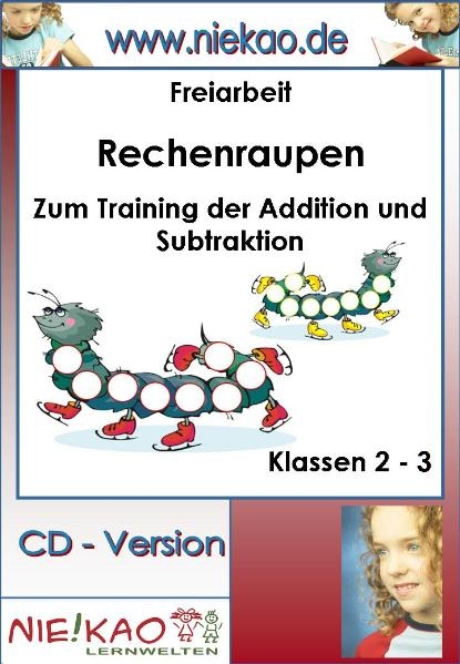 Freiarbeit - Kartei "Rechenraupen" Kl. 2-3 - 